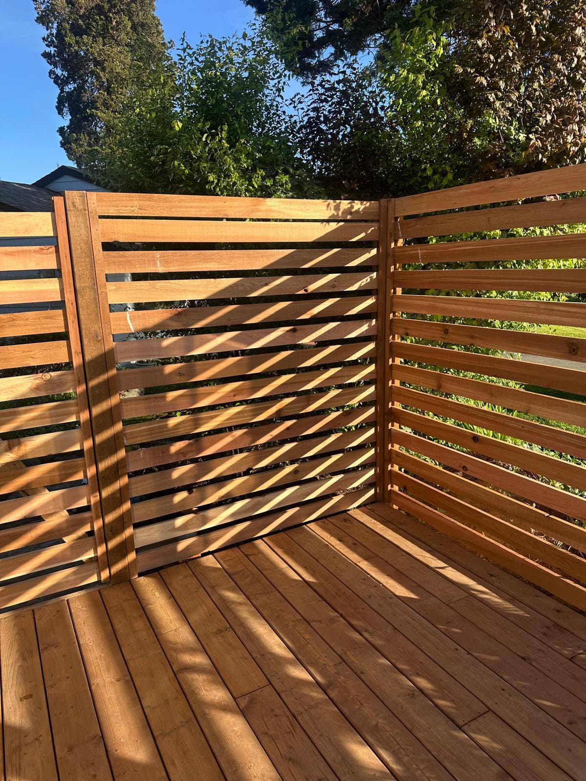 After - Custom Deck & Privacy Fence in North Vancouver