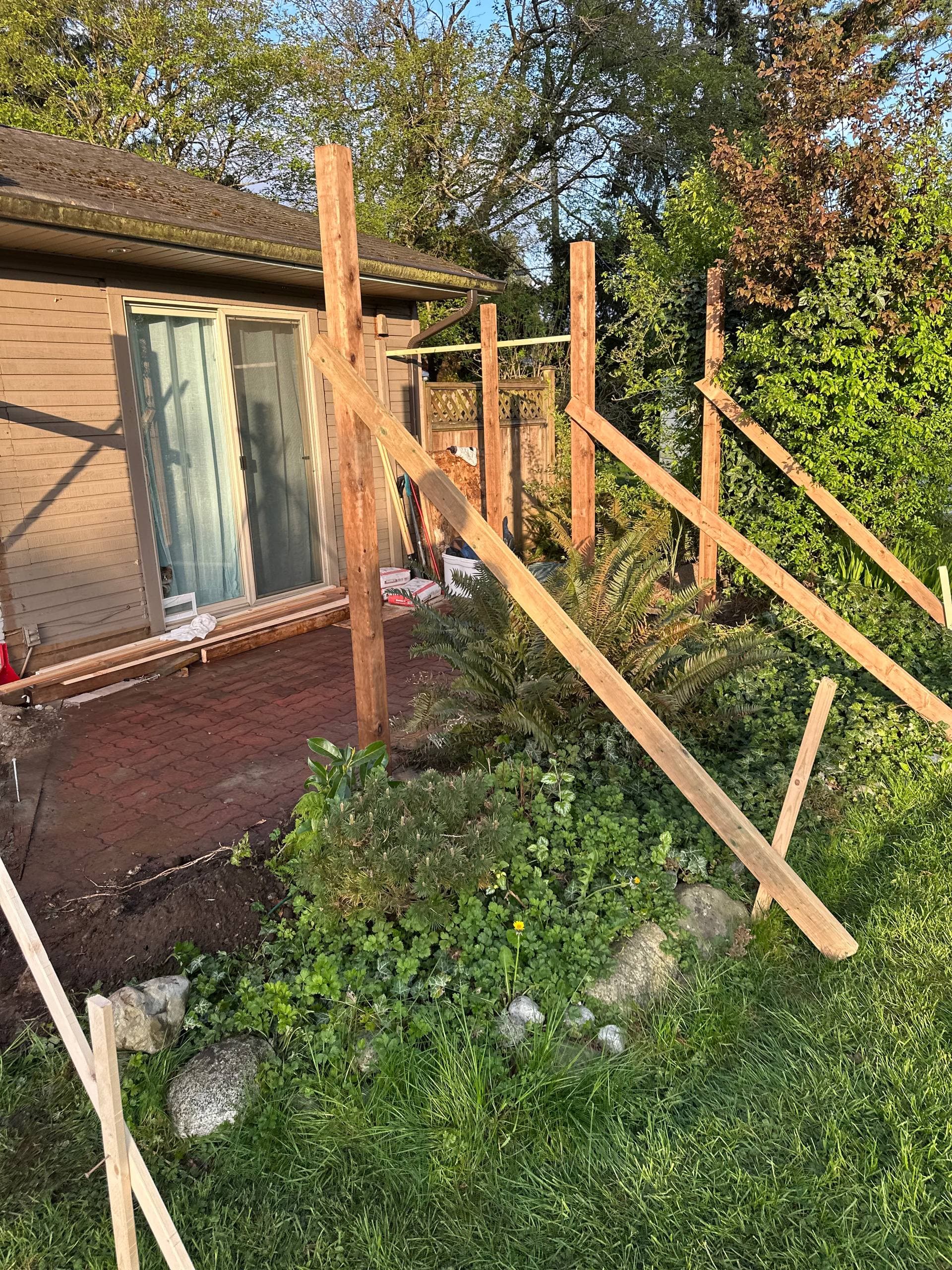 Before - Custom Deck & Privacy Fence in North Vancouver