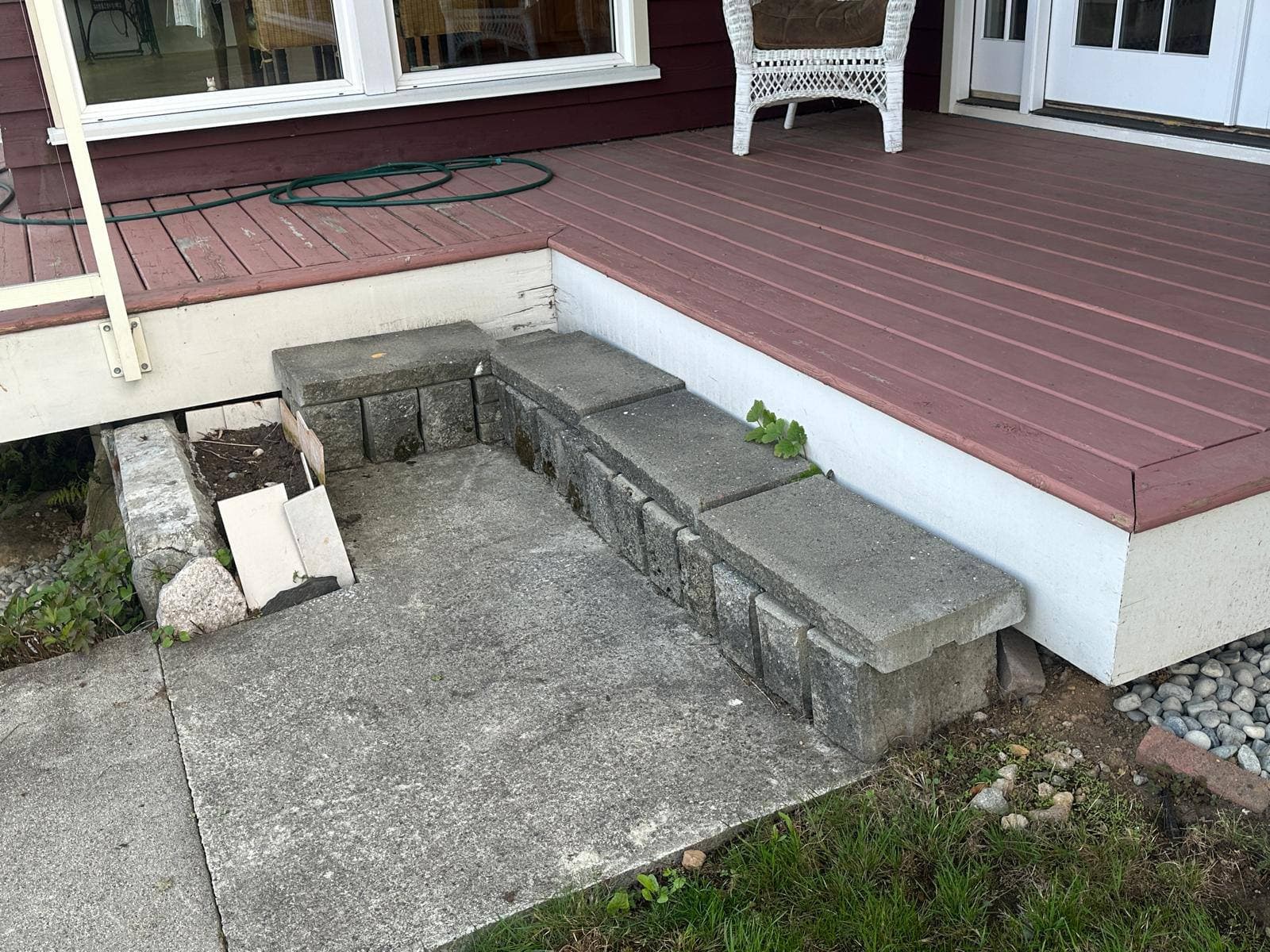 Before - Deck Renovation Project in North Vancouver